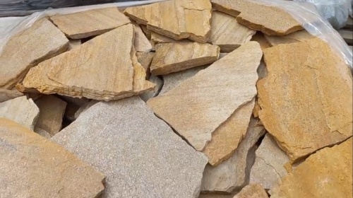 Плитняк златолит жёлтый для цоколя купить в Чебаркуле