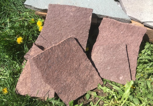 Плитняк лемезит бордовый для цоколя 1,5-2 см купить в Чебаркуле