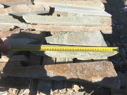 Горбушка златолит золотистый для облицовки купить в Чебаркуле