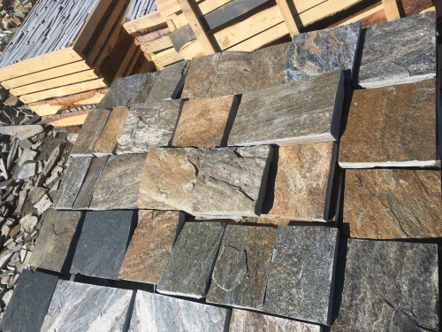 Плитка пилёная златолит Уральский для фасада купить в Чебаркуле