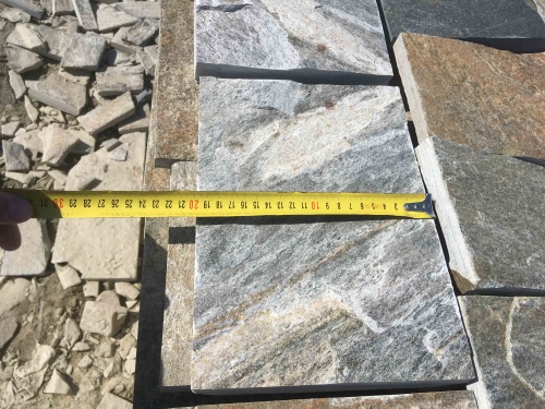 Плитка пилёная златолит Уральский для фасада купить в Чебаркуле