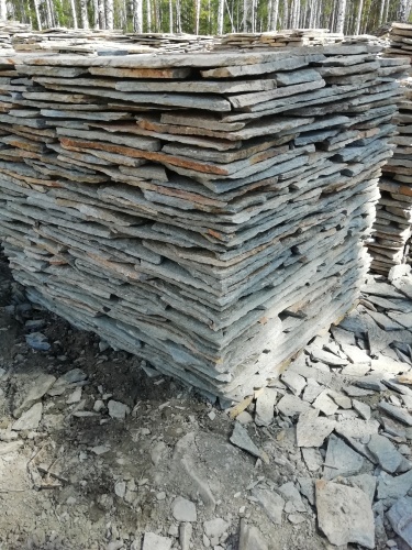 Плитняк златолит Уральский для цоколя, отмостки купить в Чебаркуле